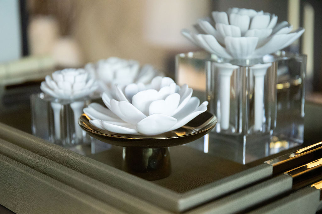 Difusor Porcelana Dorado