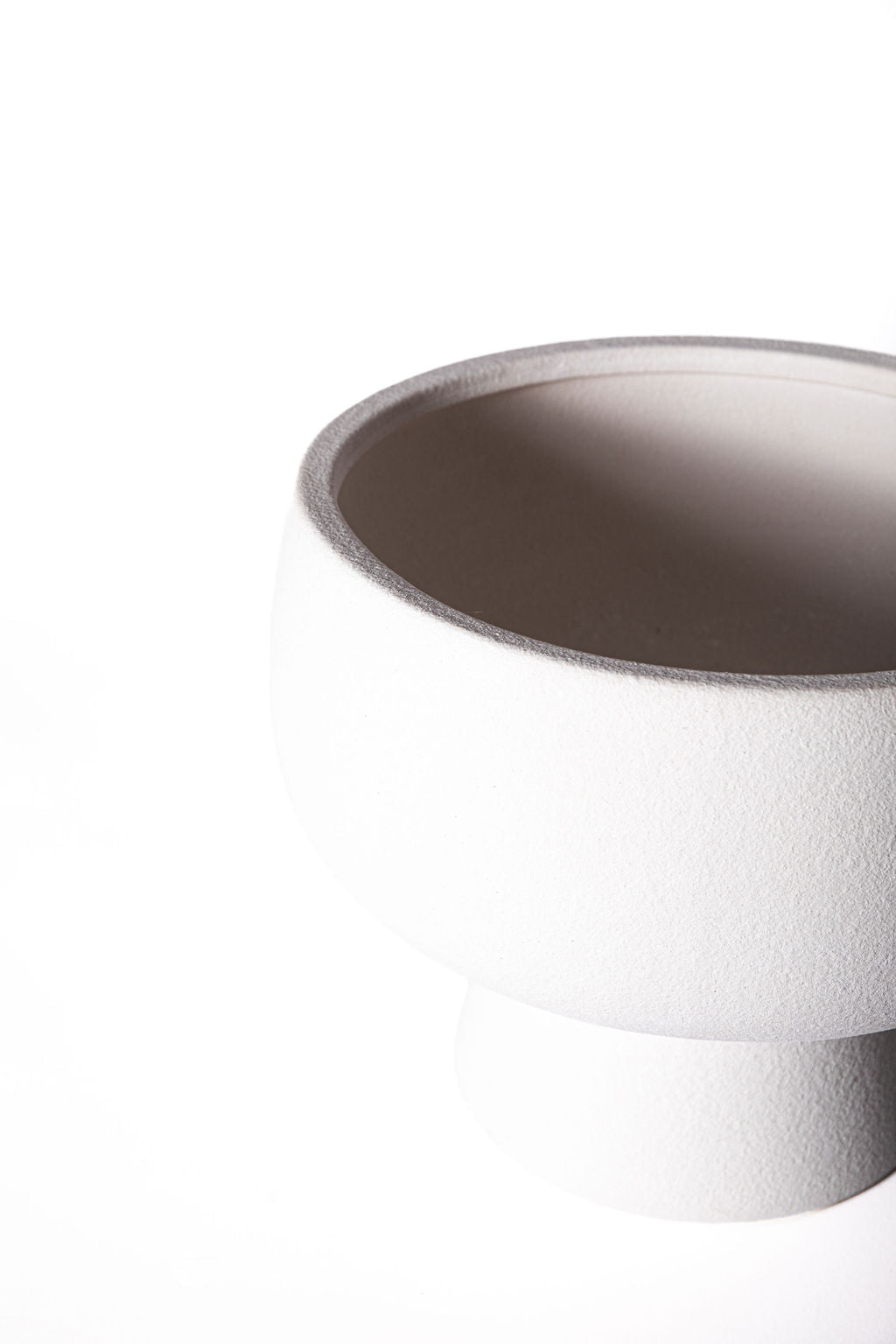 Bowl Blanco Pedestal Alto
