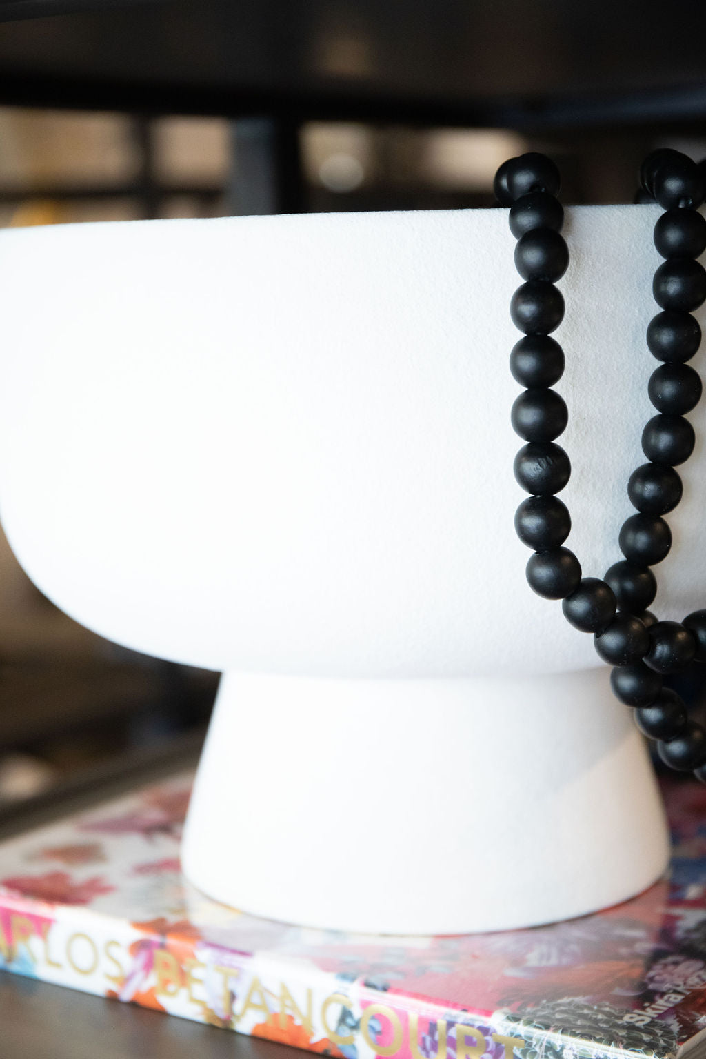 Bowl Blanco Pedestal Alto
