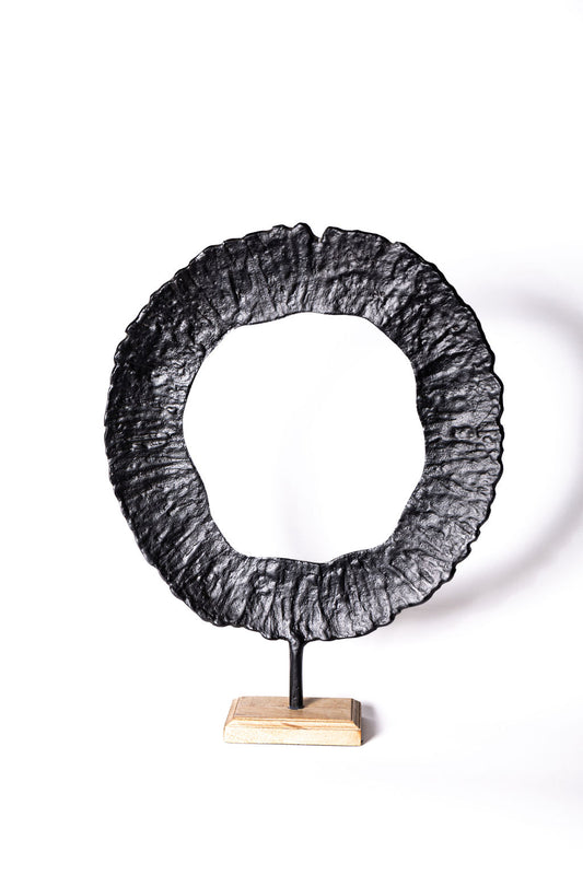 Disco Metal Negro en Base