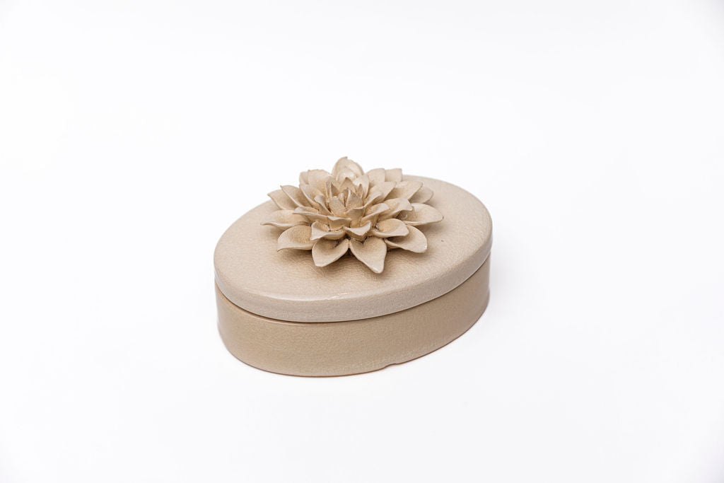 Caja Flor Ceramica