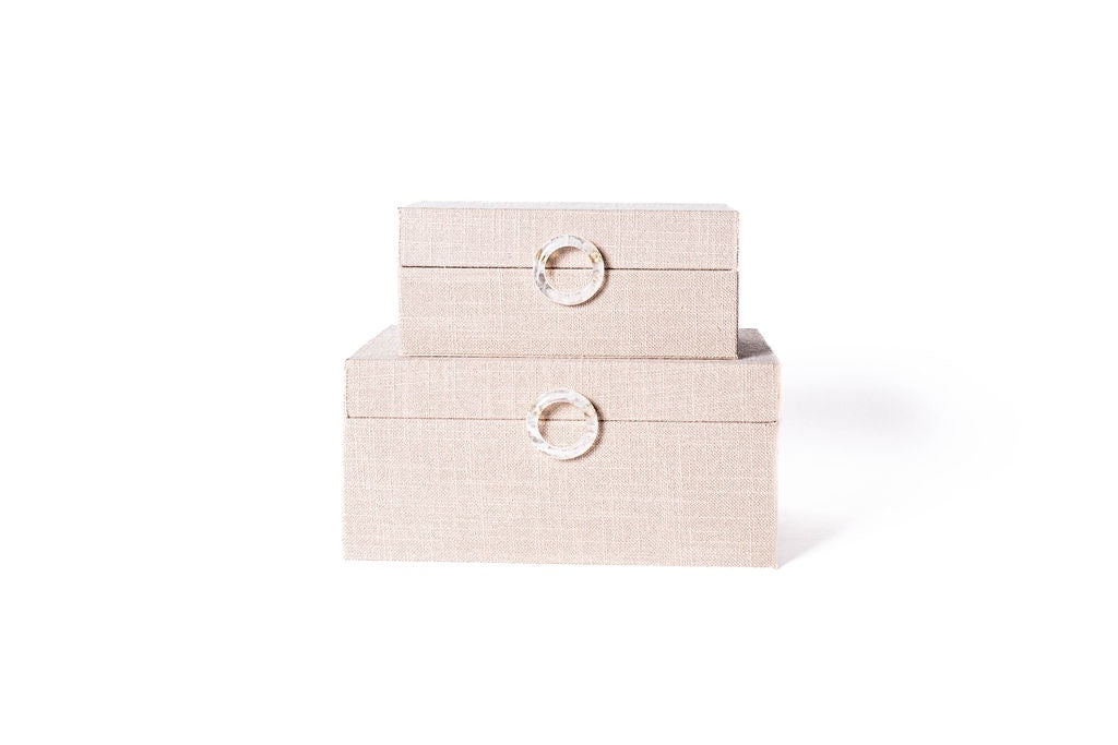 Caja Beige con Anillo