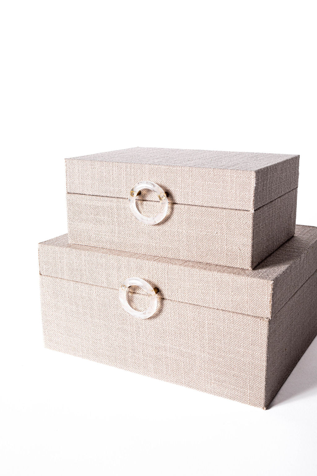 Caja Beige con Anillo