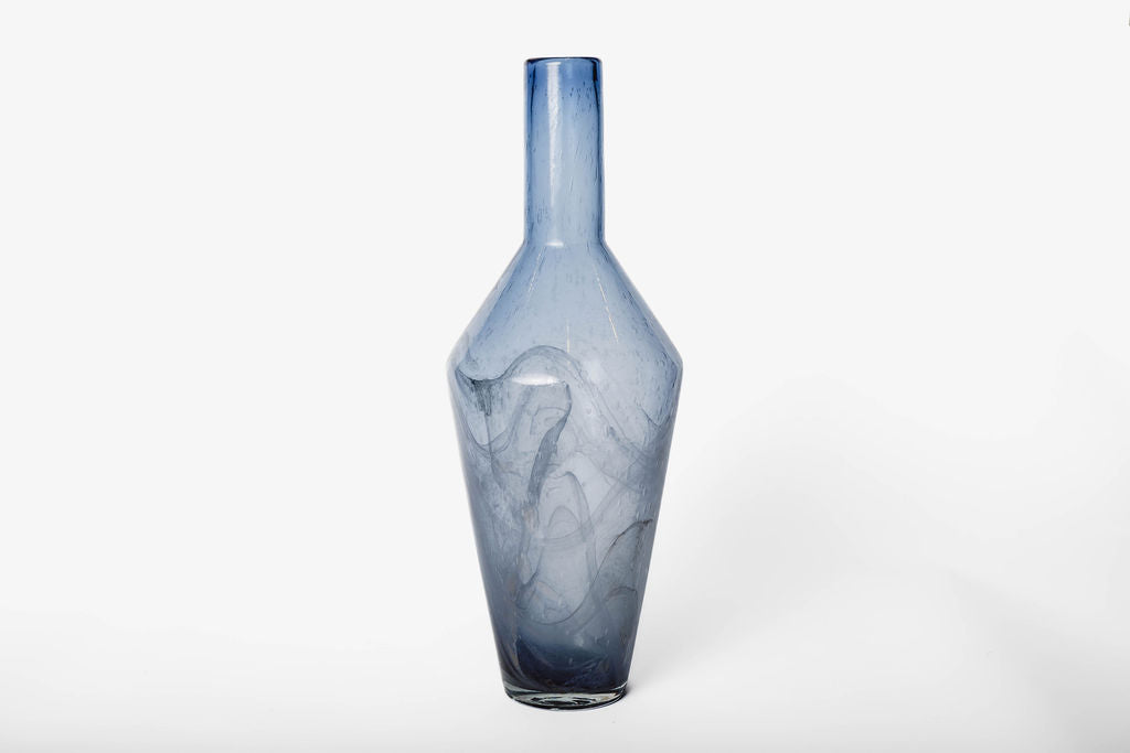 Florero Hexagono Azul