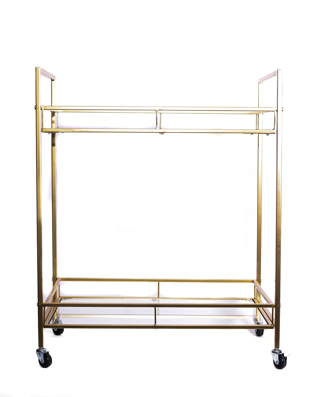 Carrito Bar Dorado Vidrio