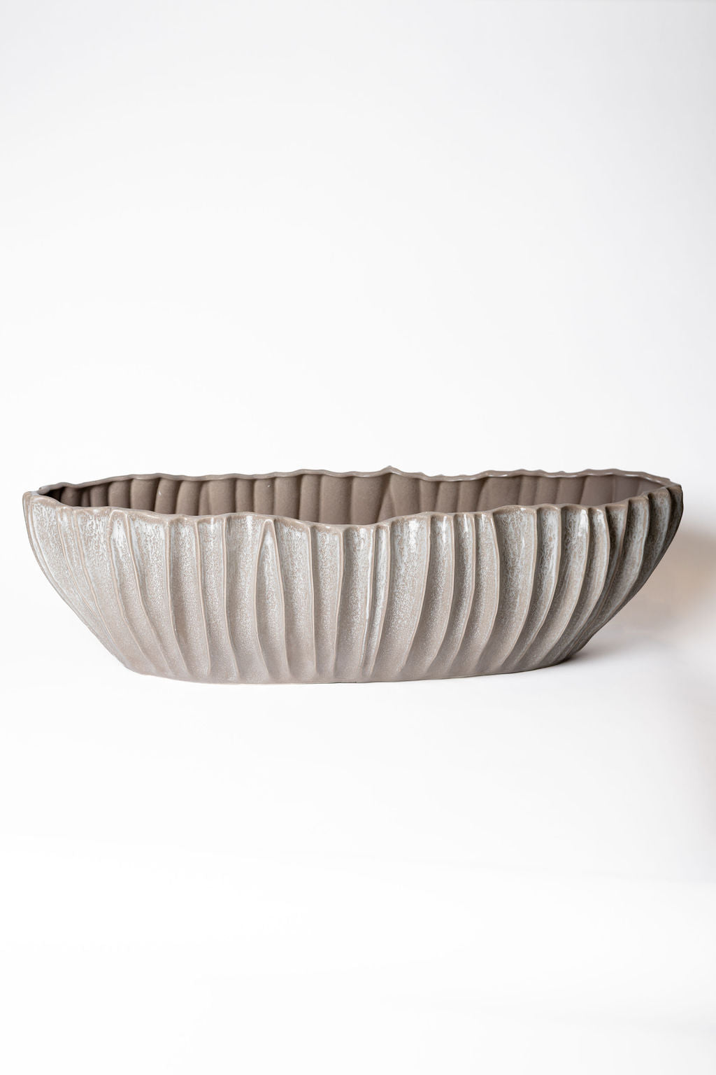 Barco Ceramica Blanco Pliegues
