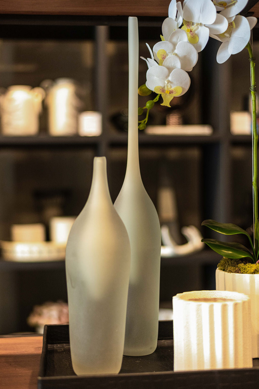 Florero Botella Vidrio