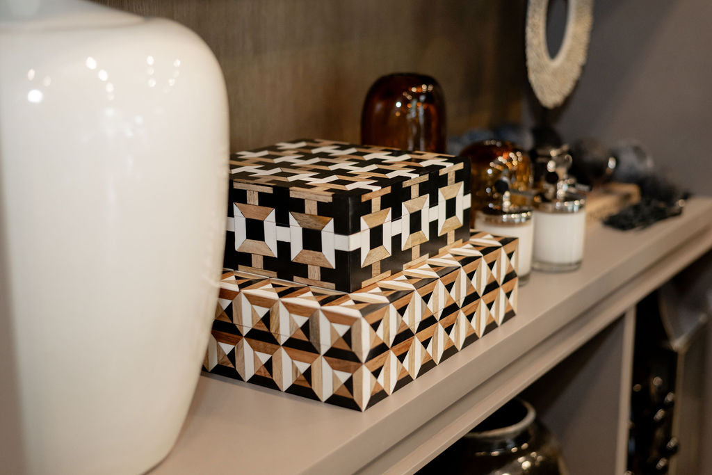 Caja Madera Geometrica