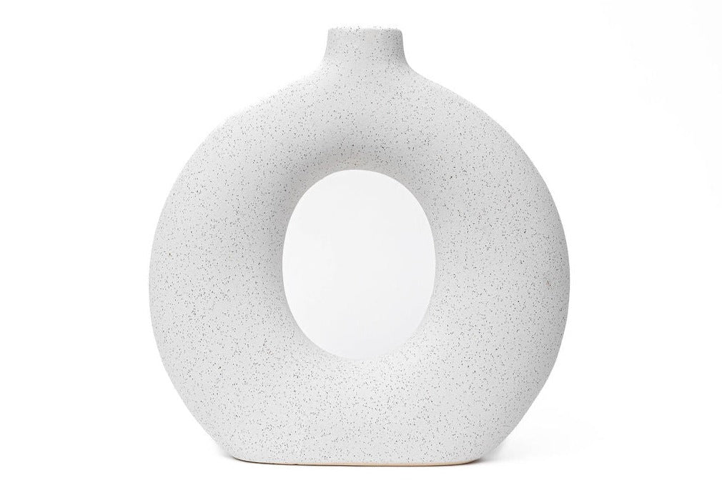 Florero Circulo Blanco