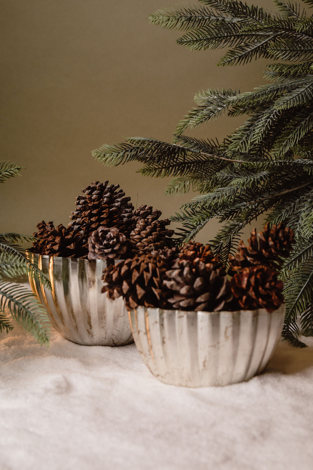 Bowl Plateado Plisado