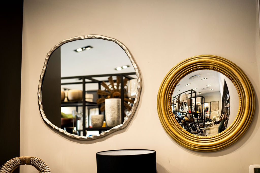 Espejo Redondo Dorado