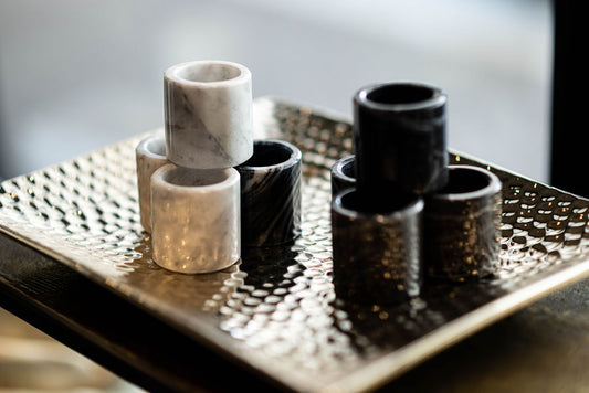 Charola Plateada Martillada