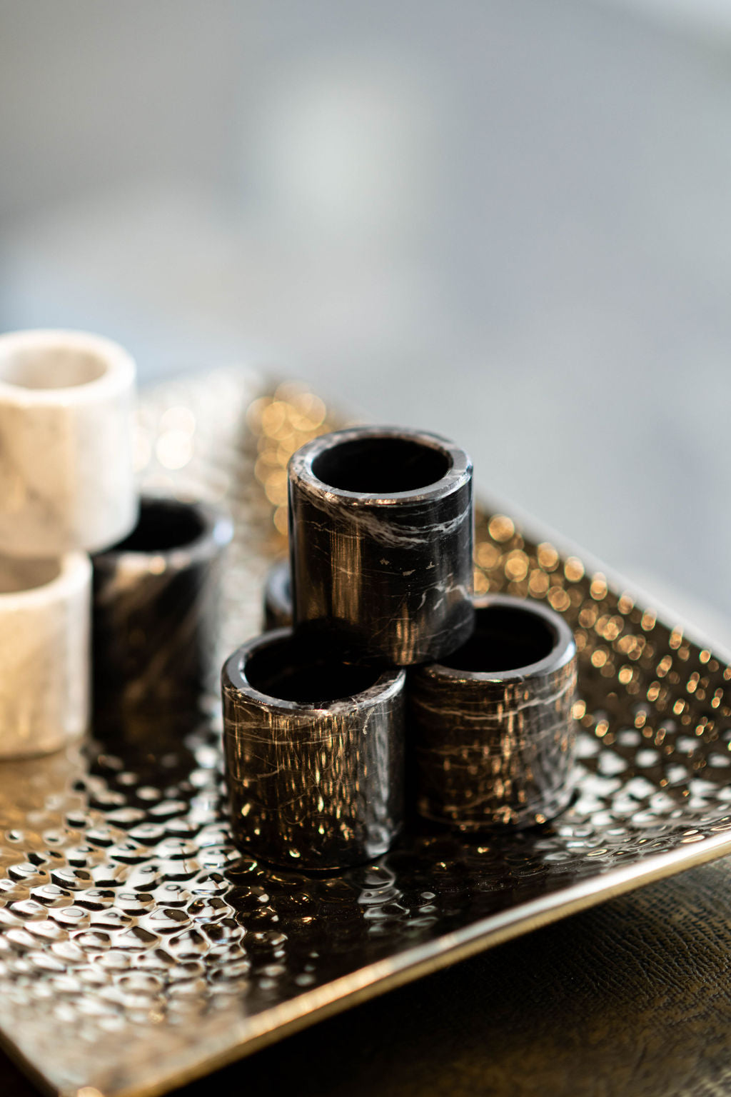 Servilletero Anillo Marmol (Set 6)