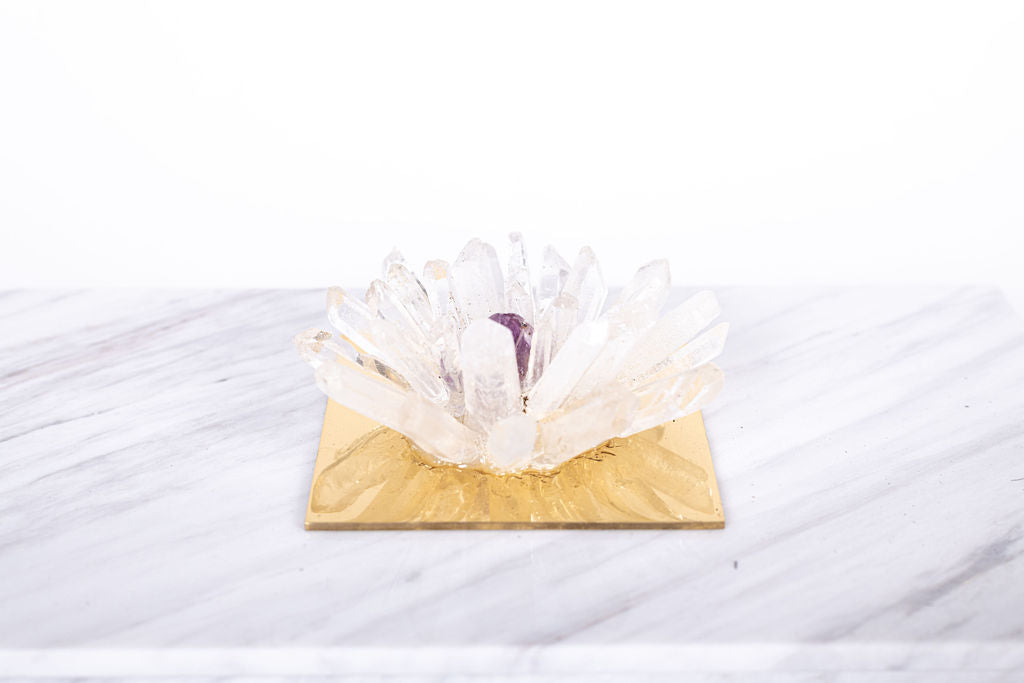 Caja con Flor de Cuarzos