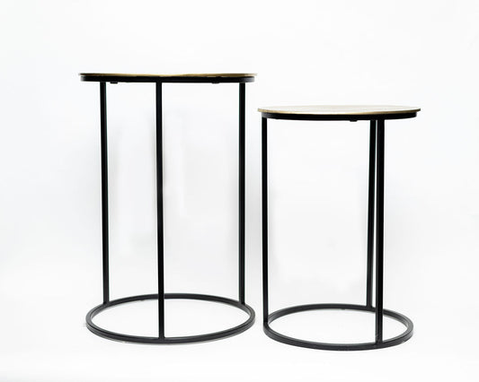 Mesas Redondas Doradas (Set 2)