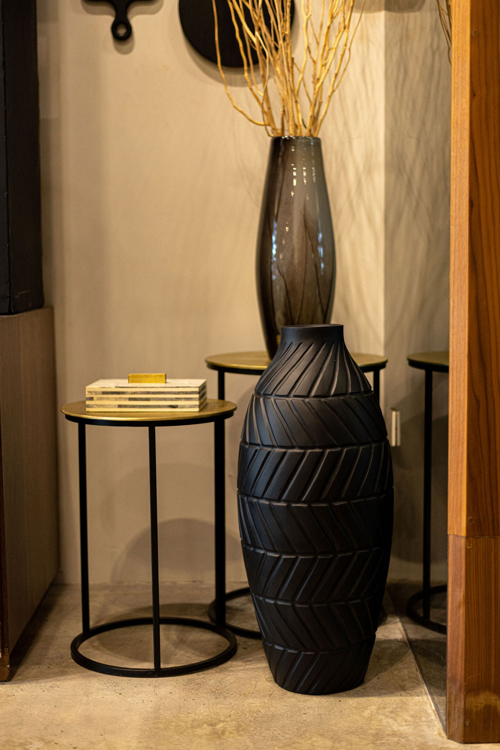 Mesas Redondas Doradas (Set 2)