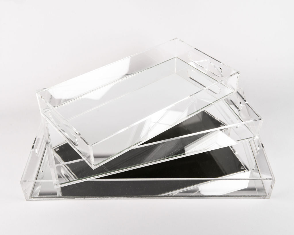 Charola Acrilico con Espejo