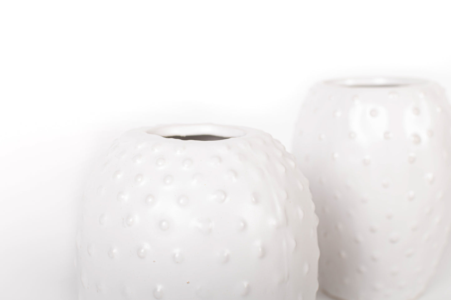 Florero Puntitos Blanco