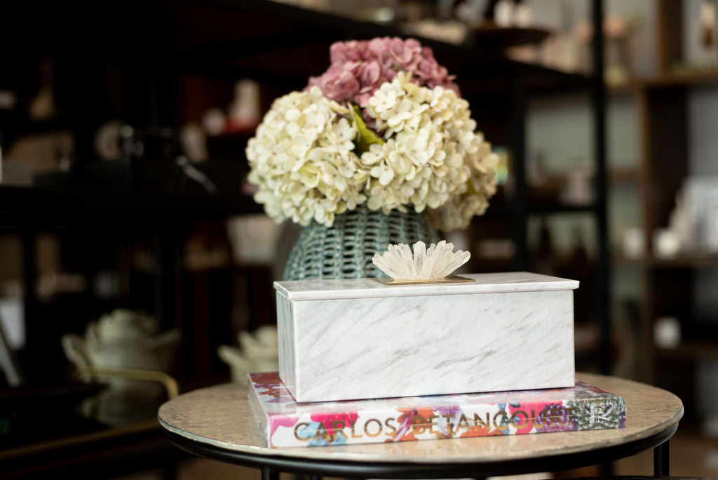 Caja con Flor de Cuarzos