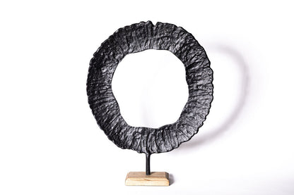 Disco Metal Negro en Base