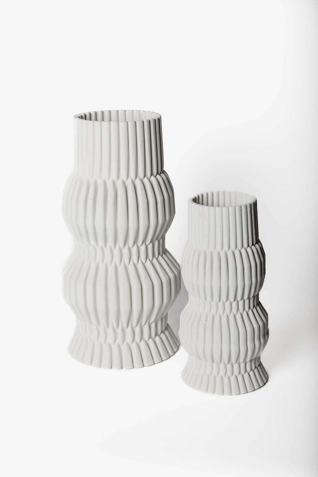 Florero Columna 3D Blanco