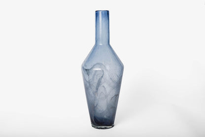 Florero Hexagono Azul