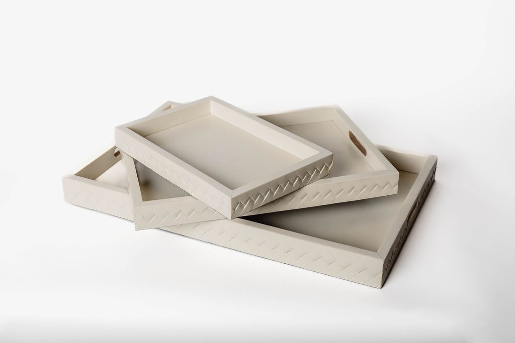 Charola Tejida Marfil