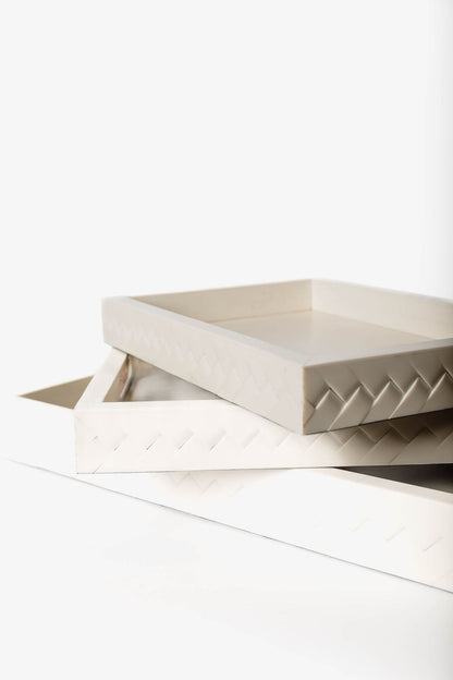 Charola Tejida Marfil