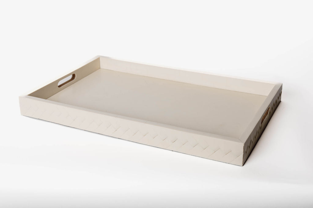 Charola Tejida Marfil