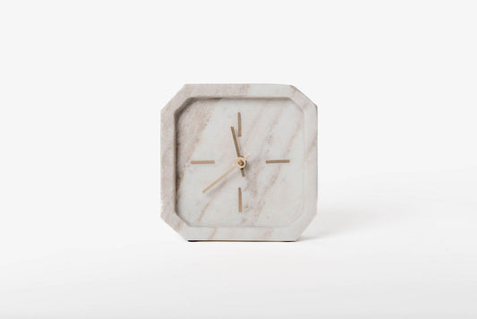 Reloj Octagonal Marmol