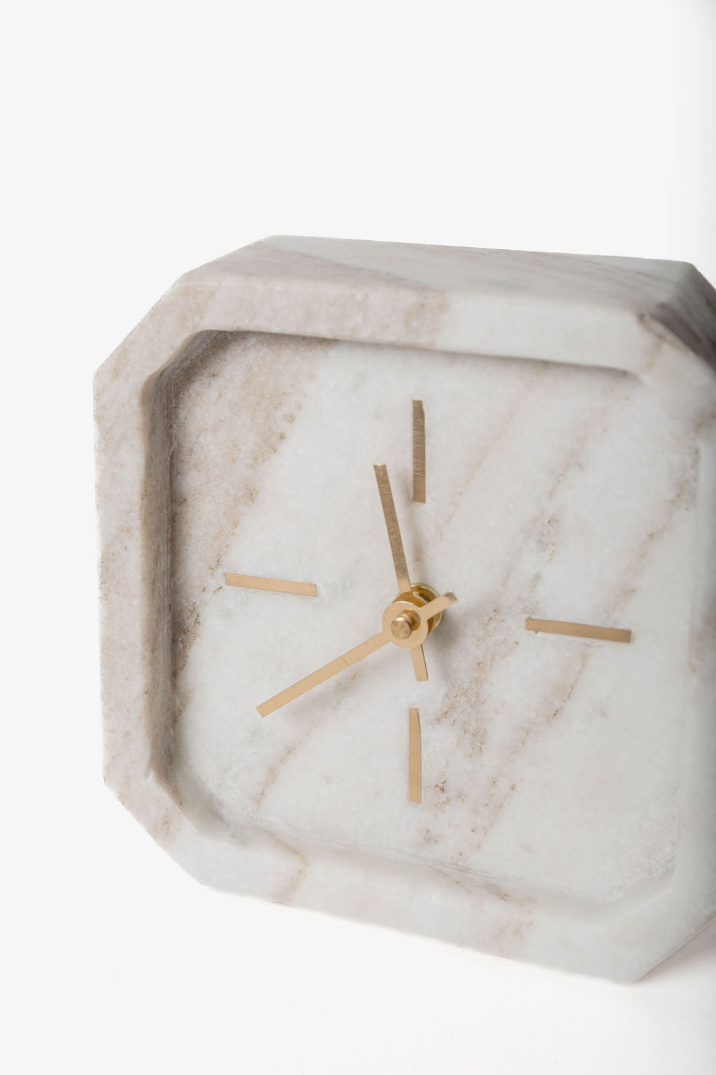 Reloj Octagonal Marmol