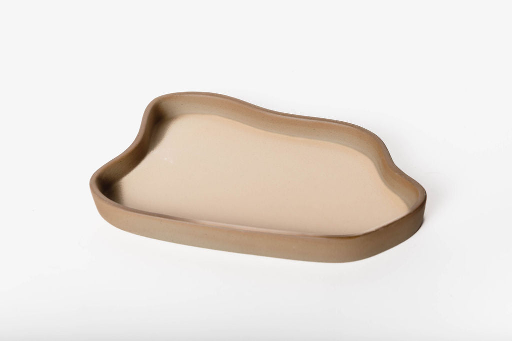 Charola Irregular Beige