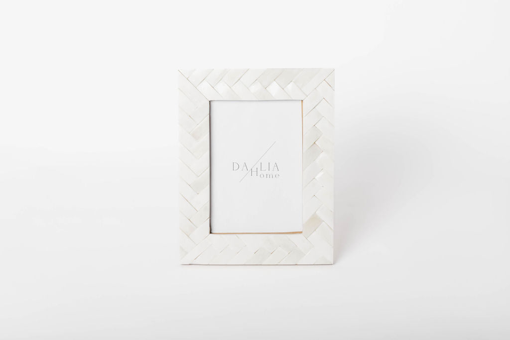 Portaretrato Trenza Hueso