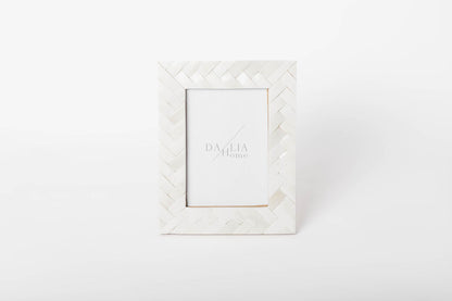 Portaretrato Trenza Hueso