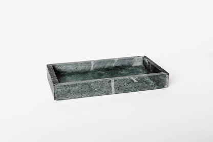 Charola Marmol Verde Rectangular