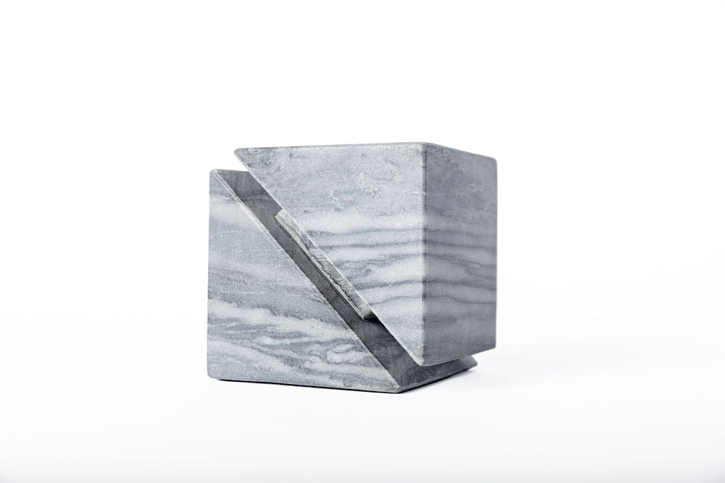 Cubo Marmol Gris