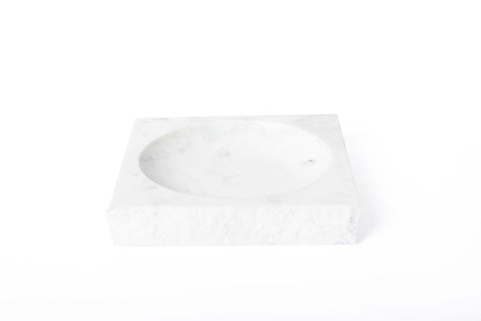 Cenicero Cuadrado / Marmol Blanco