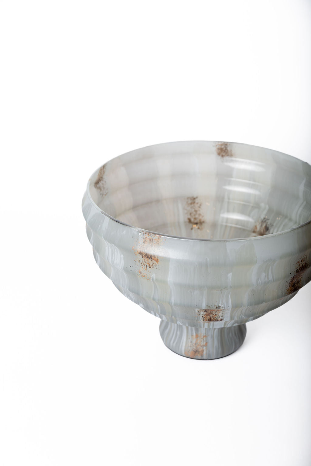 Bowl Pedestal Vidrio Opal