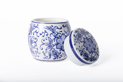 Vela Porcelana Azul y Blanco