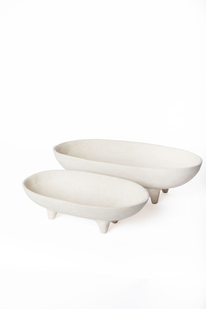 Bowl Ovalado Marfil Cuadripod