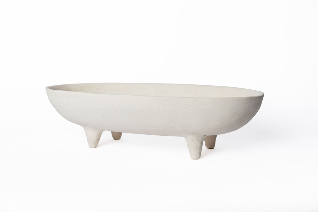 Bowl Ovalado Marfil Cuadripod