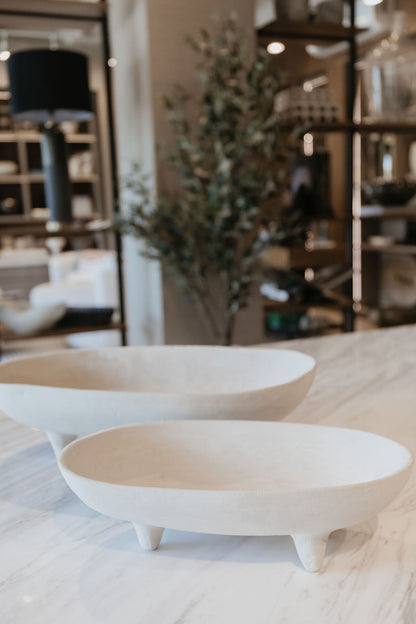 Bowl Ovalado Marfil Cuadripod