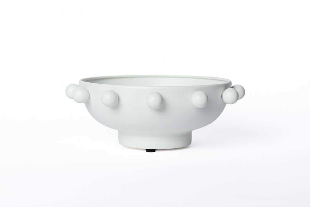 Bowl Blanco con Esferas