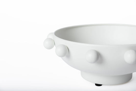 Bowl Blanco con Esferas
