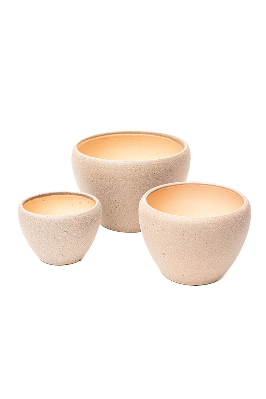 Maceta Ceramica Gris