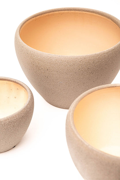 Maceta Ceramica Gris