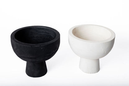 Bowl Madera Chico en Pedestal