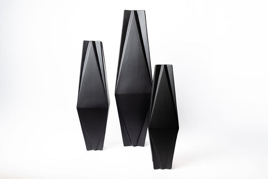 Jarron Ceramica Negro Jumbo