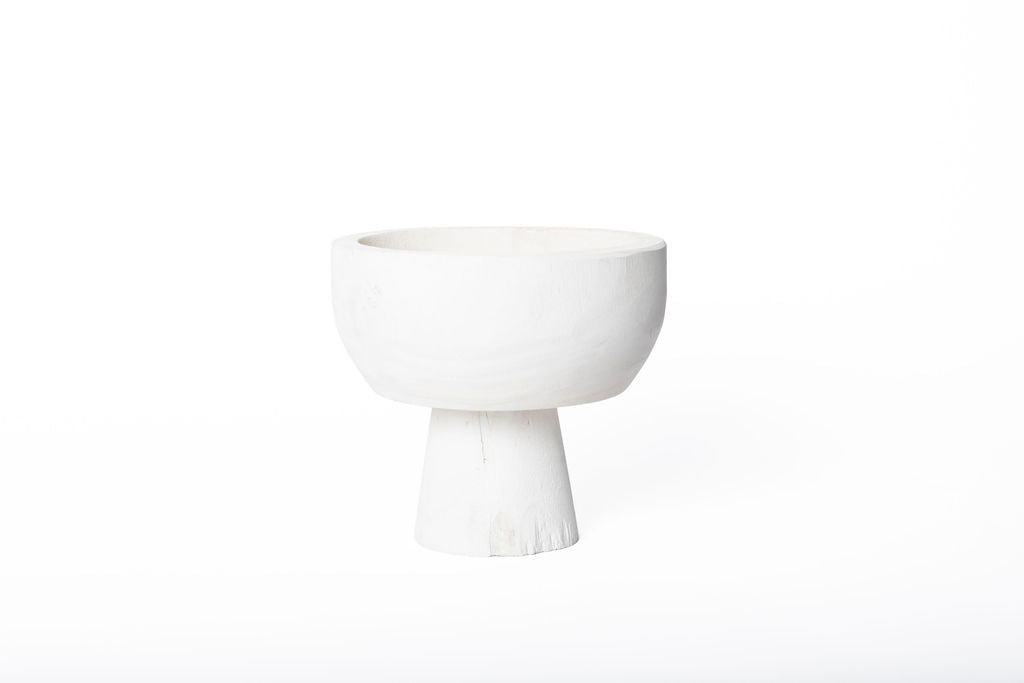 Bowl Madera Chico en Pedestal
