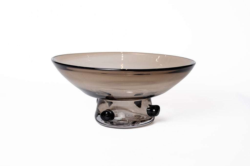 Bowl Vidrio Esferas Cafe